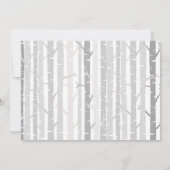 Woodland First Birthday Invitation Forest Animals Kaart (Achterkant)