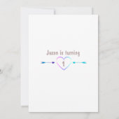 Woodland First Birthday Tropical Forest Invitation Kaart (Achterkant)