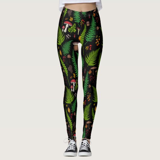 Woodland flora and fauna leggings (Voorkant)