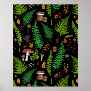 Woodland Flora Poster