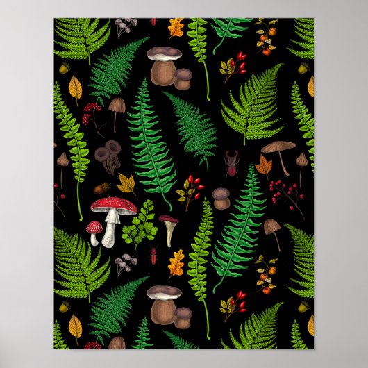 Woodland Flora Poster (Voorkant)