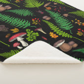 Woodland Flora Sherpa Deken (3/4)