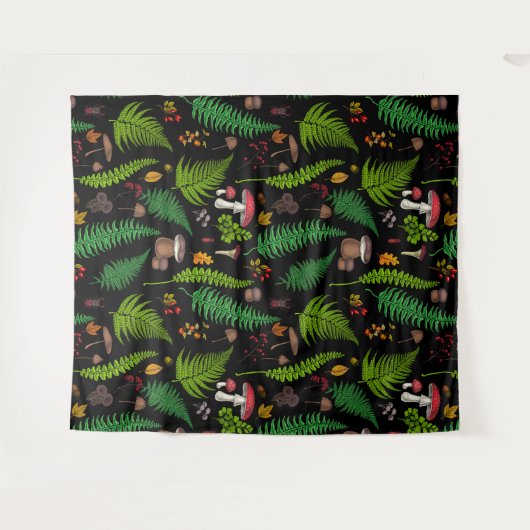 Woodland Flora Wandkleed (Voorkant (horizontaal))