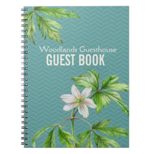 Woodland floral art & chevron-notitieboekje notitieboek