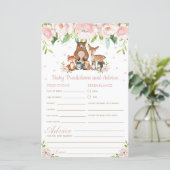 Woodland Floral Baby Predics & Advice Shower (Staand voorkant)