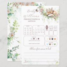 Woodland Floral Baby Voorspellingen & Advies Spel
