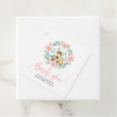 Woodland Floral Greenery Baby shower Dank u Bedankjes Labels (In situ)