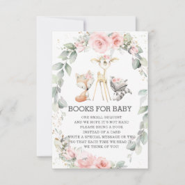 Woodland Floral Greenery brengt Boeken voor Baby K Kaart