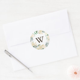 Woodland Floral krans Dank u Stickers