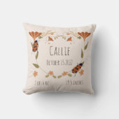 Woodland Floral Ladybug Nursery Baby Birth Kussen (Voorkant)