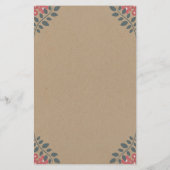 Woodland Florals Baby shower Raad juiste prijs (Achterkant)