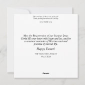 Woodland Flowers Art Nouveau Lop Eared Bunny Feestdagenkaart (Achterkant)