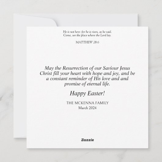 Woodland Flowers Art Nouveau Lop Eared Bunny Feestdagenkaart (Achterkant)