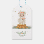 Woodland Fluff Sheep Cadeaulabel (Voorkant)