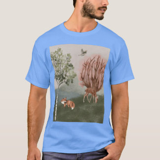Woodland Fo and bird friends T-shirt