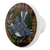 Woodland folaige & Junco Bird Keramische Knop (Rechts)