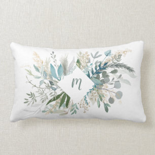 Woodland Foliage met Monogram Kussen