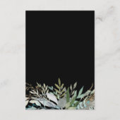 Woodland Foliage Wedding | Black Guest - Gegevens Informatiekaartje (Achterkant)