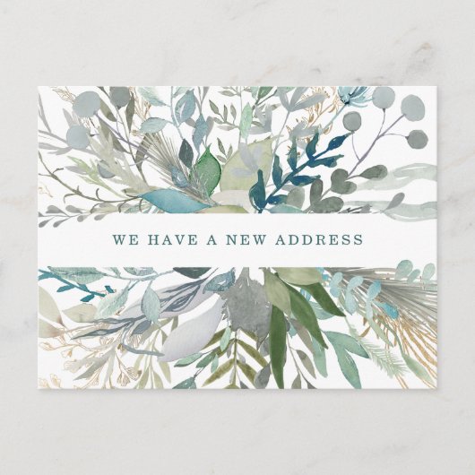 Woodland Foliage | Wijziging van de adressenaankon Briefkaart (Voorkant)