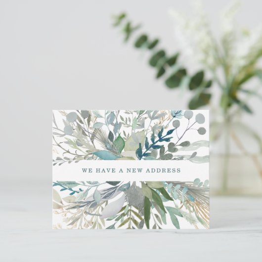 Woodland Foliage | Wijziging van de adressenaankon Briefkaart (Staand voorkant)