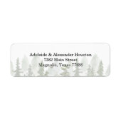 Woodland Forest-adres Etiket (Voorkant)