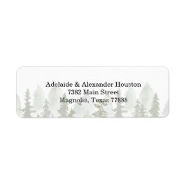 Woodland Forest-adres Etiket