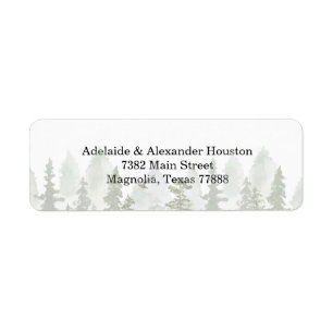 Woodland Forest-adres Etiket
