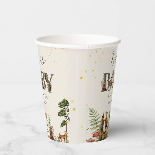 Woodland Forest Animal baby shower welkomstbord Papieren Bekers (Rechts)