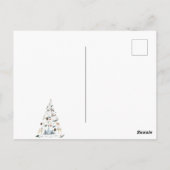 Woodland Forest Animal kerstboom Briefkaart (Achterkant)
