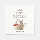 Woodland Forest Animals Baby shower Custom Servet (Voorkant)