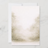 Woodland Forest Animals Baby Shower Kaart (Achterkant)