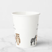 Woodland Forest Animals Baby Shower Papieren Bekers (Links)