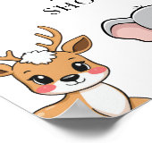 Woodland Forest Animals Baby Shower Poster (Hoek)