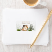 Woodland Forest Animals Baby shower retouradres Etiket (Insitu)