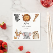 Woodland Forest Animals Baby Shower Servet (Insitu)