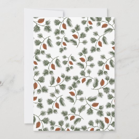 Woodland Forest Animals Baby Shower uitnodigingen (Achterkant)