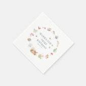 Woodland Forest Animals Birthday Napkins Servet (Hoek)