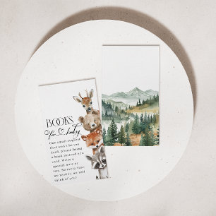 Woodland Forest Animals Moderne boeken voor Baby Informatiekaartje