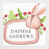 Woodland Forest Animals School Daycare Labels (Design 1)