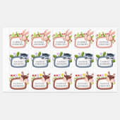 Woodland Forest Animals School Daycare Labels (Vel)