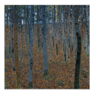 Woodland Forest Art Gustav Klimt-Beech Grove Gloss Perfect Poster