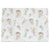 Woodland Forest Baby Animals Fox Bunny Groot Cadeauzakje (Voorkant)