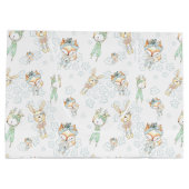 Woodland Forest Baby Animals Fox Bunny Groot Cadeauzakje (Achterkant)