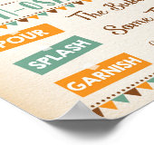 Woodland Forest Baby Animals Mimosa Bar MUMosa Poster (Hoek)