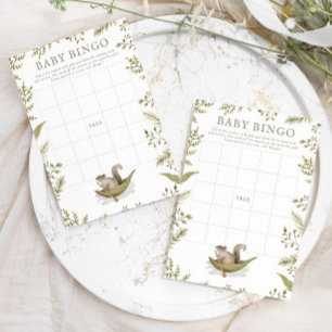 Woodland Forest Baby shower Baby Bingogame