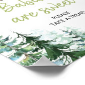 Woodland Forest Baby shower Baby's zijn zoet Poster (Hoek)