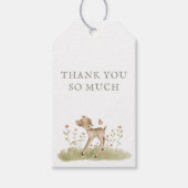 Woodland Forest Baby shower Dank je wel Cadeaulabel (Voorkant)
