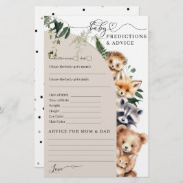 Woodland Forest Baby shower Game