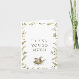 Woodland Forest Baby shower - Hartelijk dank