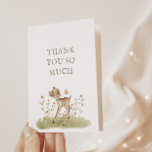 Woodland Forest Baby shower - Hartelijk dank<br><div class="desc">Bedankt dat je dierbare vrienden en dierbaren je baby shower met het schattige,  waterverf bos herten hebben bijgewoond Dank je wel.</div>